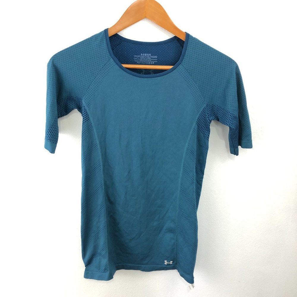 Under Armour Run Seamless 1/2 Sleeve Shirt Teal